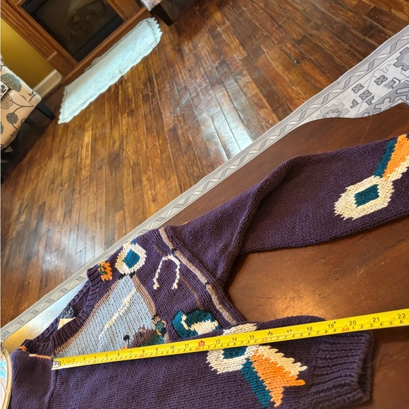 Vintage Woolrich Equestrian Polo Sweater Pullover Cotton Ramie Women’s Medium - Picture 10 of 10